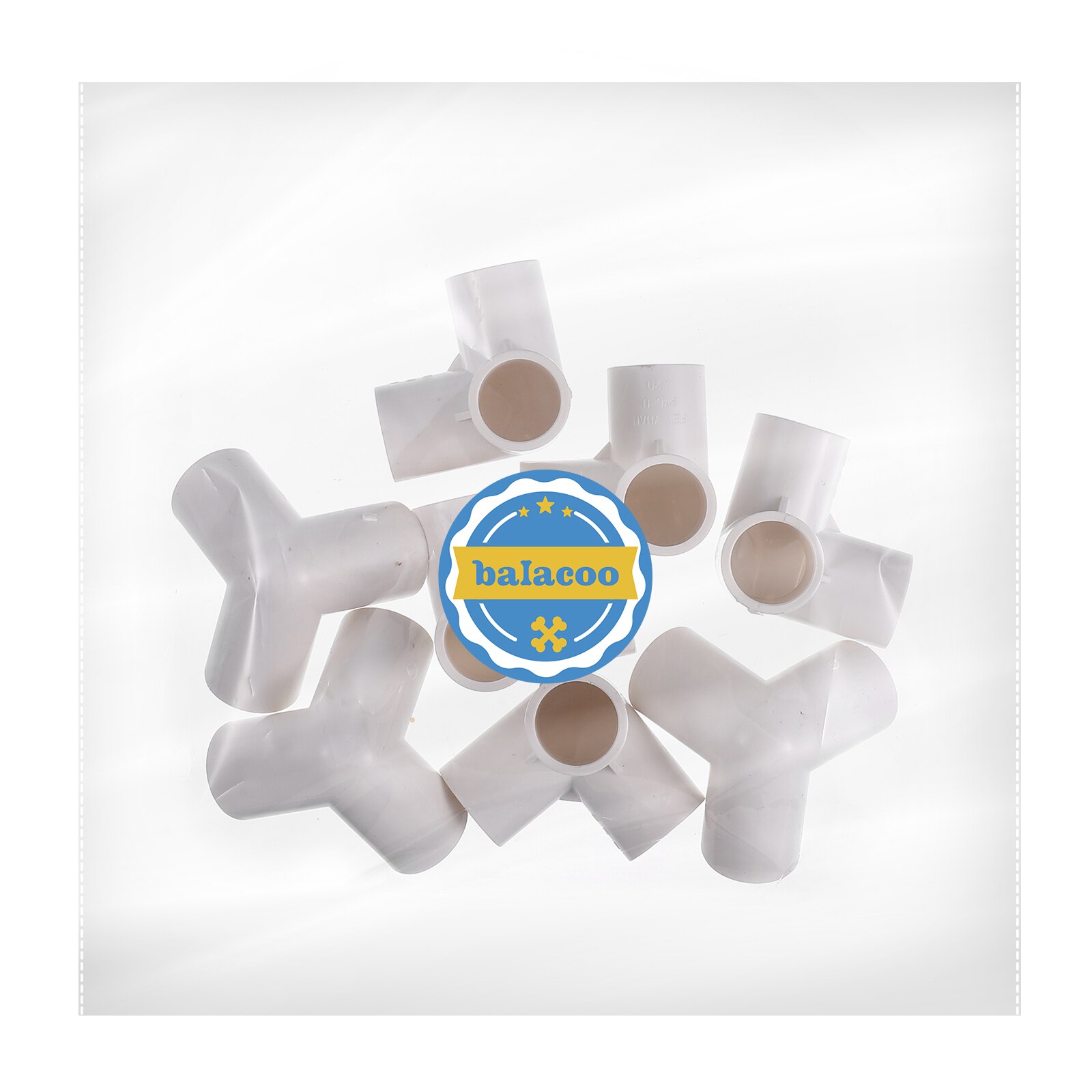 8Pcs PVC Pipe Connector 3-Way Elbow Fittings for PVC Furniture Pipe Fittings Greenhouse Frame Tent Connection