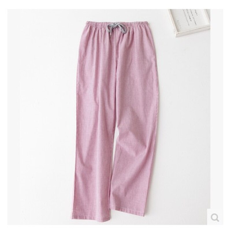 Damskie spodnie robić spania jesień 100% bawełna tkana chusta miłośników piżamy spodnie klimatyzacja