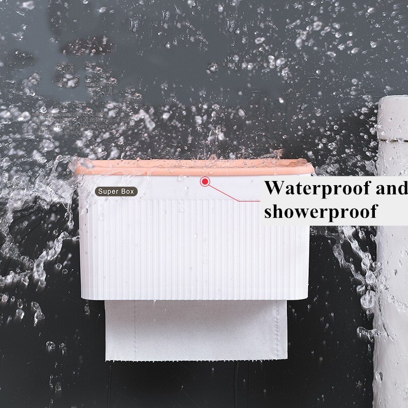 Toiletpapirholder vægmonteret papirhåndklædeholder wc tissue box køkkenhåndklædedispenser til toiletpapir vandtæt holder