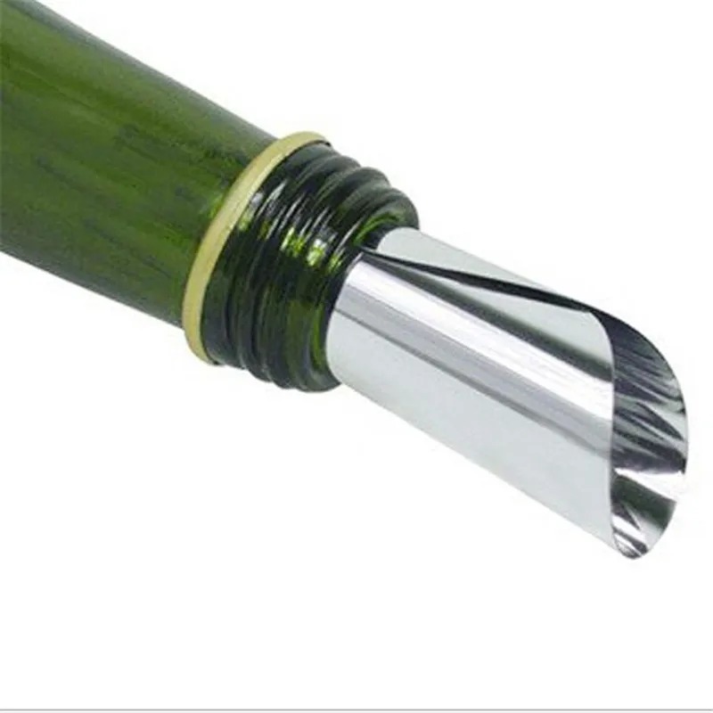 10Pcs Aluminum Foil Wine Pourer Film Flexible Drip Stop Pour Spouts Disk Round Leak-proof PET Pour Spouts Disk Stopper