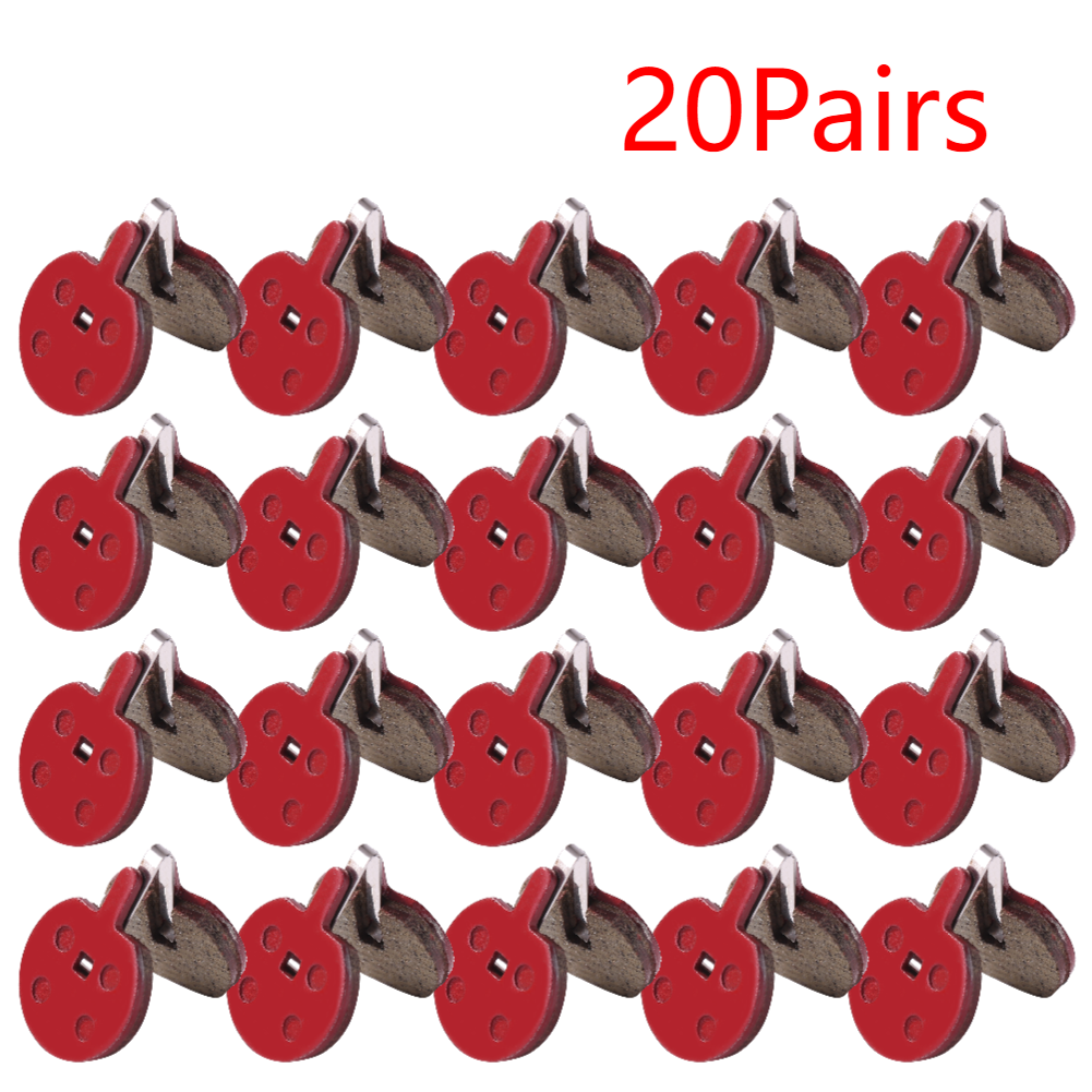 Pastillas de freno hidráulicas universales para bicicleta de montaña, piezas de bicicleta de montaña, pastilla de freno de disco de resina orgánica, accesorio para bicicleta, 1-20 pares: Azul