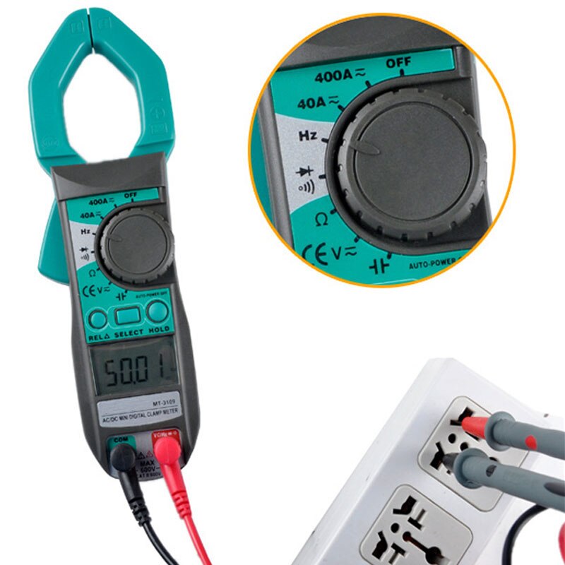 Digital Clamp Meter Measuring Current AC/DC Meter LCD Display Instrument Practical Electric Tool