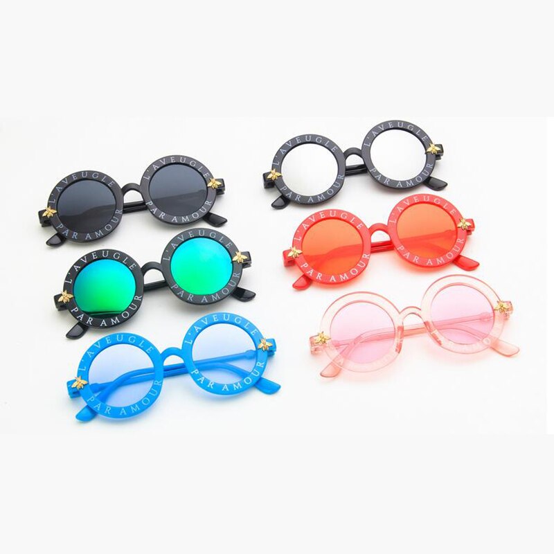 Steampunk Cartoon Kinderen Zonnebril Jongens Meisjes Luxe Vintage Kinderen Zonnebril Ronde Zonnebril Oculos Feminino Accessoires