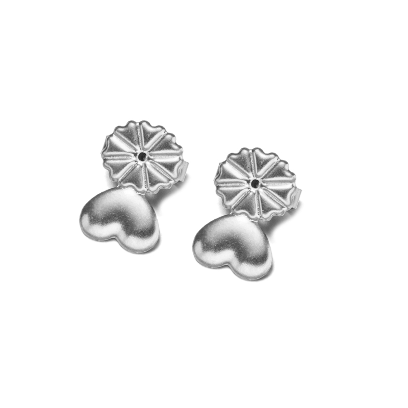 10 pares de pendientes dorados de acero inoxidable, levantadores de espalda segura para orejas caídas, pendientes pesados, joyería hipoalergénica que no se decolora: Rojo
