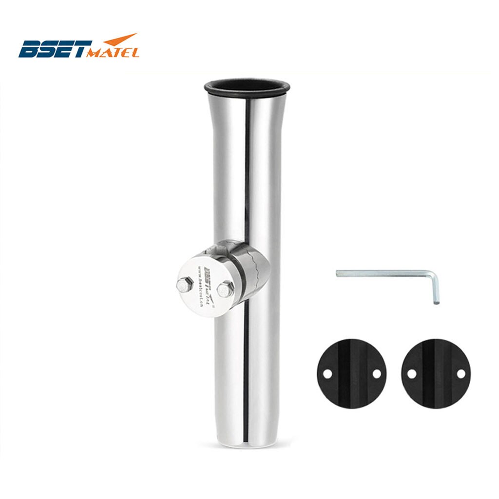 Rail Mount stainless steel 316 fishing rod rack holder pole bracket support with clamp on 19 to 32mm marine boat hardware