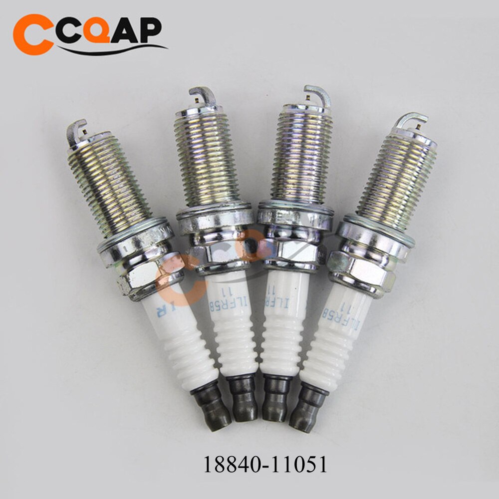 4pcs/lot Iridium Spark Plug 18855-10080 18846-11070 18855-10060 LZKR6B-10E SILZKR6B11 18840-11051 for Hyundai Elantra Genesis