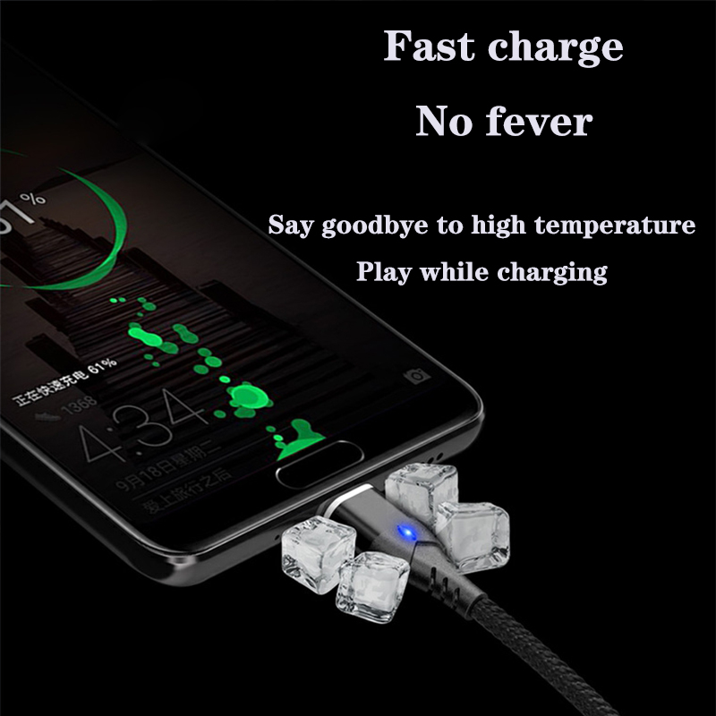 Oppselve Micro USB Charging Phone Android Data Cable Magnetic Fast Cable For iPhone Xiaomi Huawei Mobile Magnet Charger Wire 3A