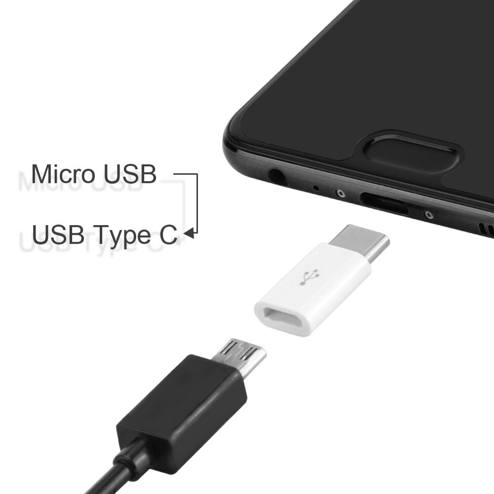 Micro Usb Female Naar Type-C Mannelijke Otg Adapter Telefoon Charge Gegevensoverdracht Converter Connector