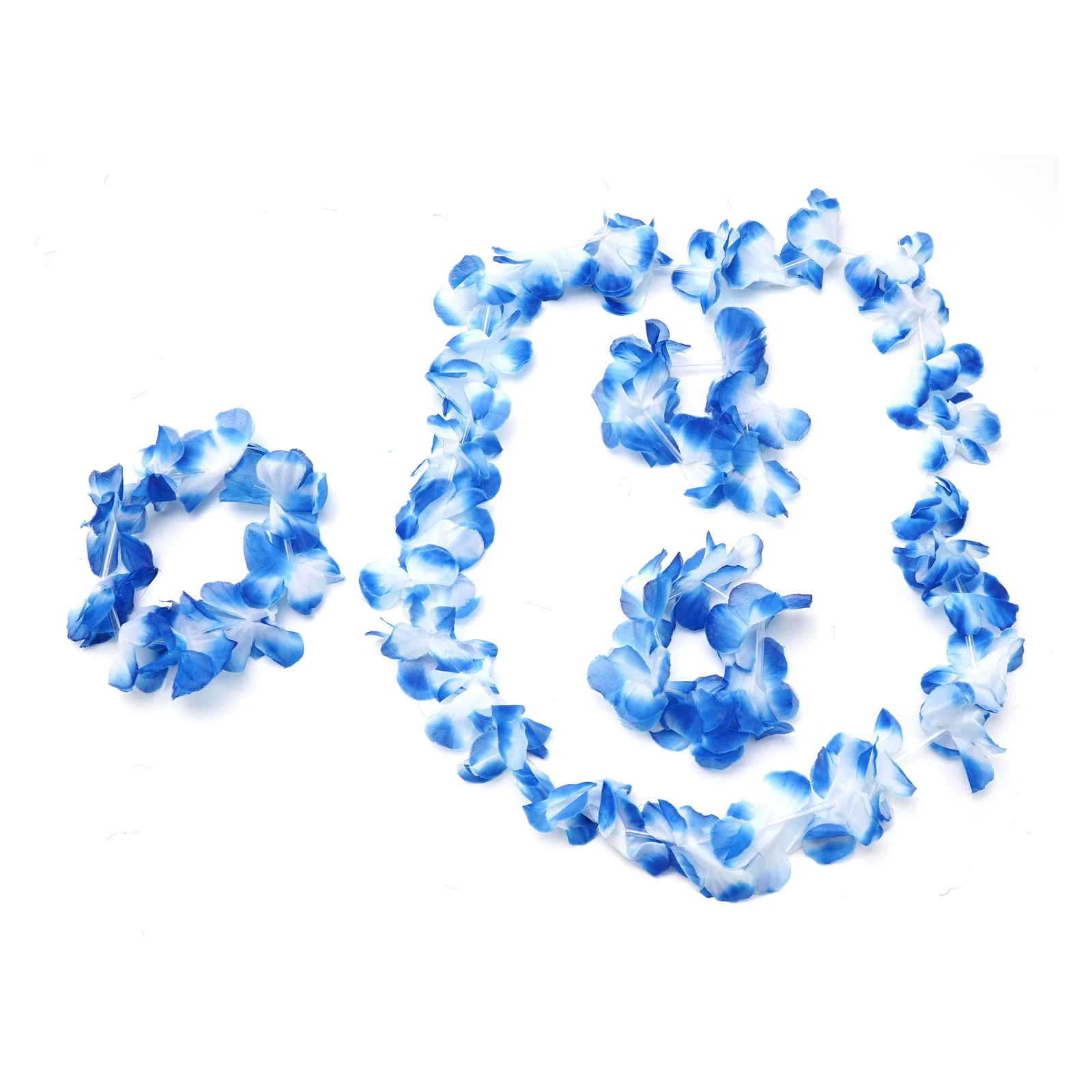 1 Set Kids/Girls Hawaiian Luau Grass Hula Hawaiian-Style Suit Flower Skirt For Parties Balls Festivals And Carnivals-Supplies