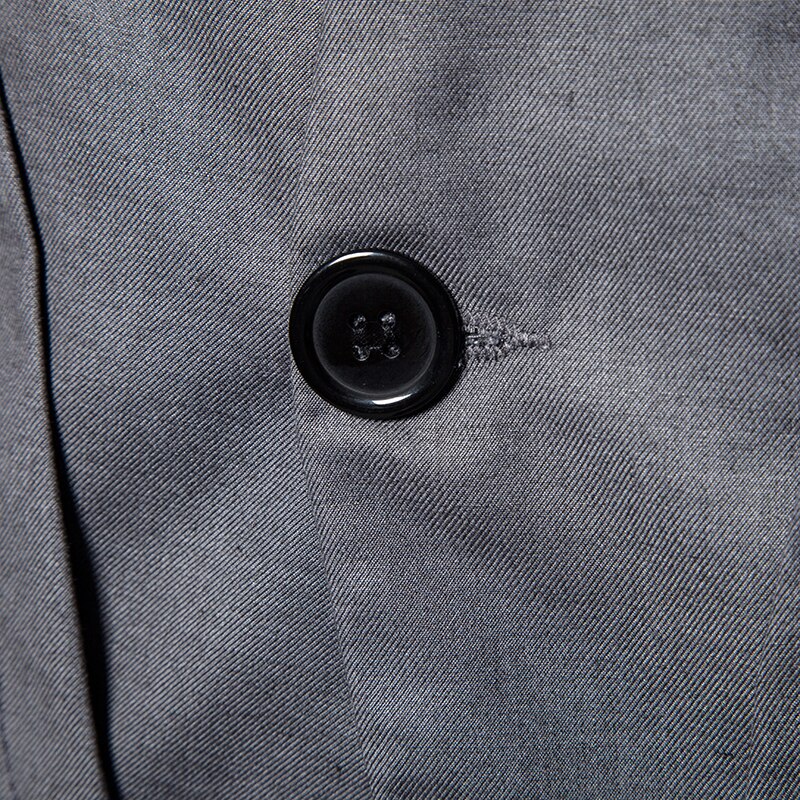 Trajes de negocios de un botón de para hombre, traje de boda de comercio exterior para hombre, Otoño, sin cuello, ropa grande y alta XXL