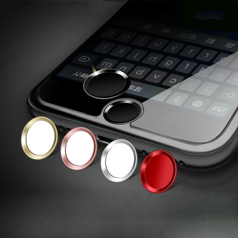 Ren farge universell telefon fingeravtrykk hjemmeknapp til iphone 7 6 6s Plus 5 5s se ipad anti-svette beskyttende knapp klistremerke
