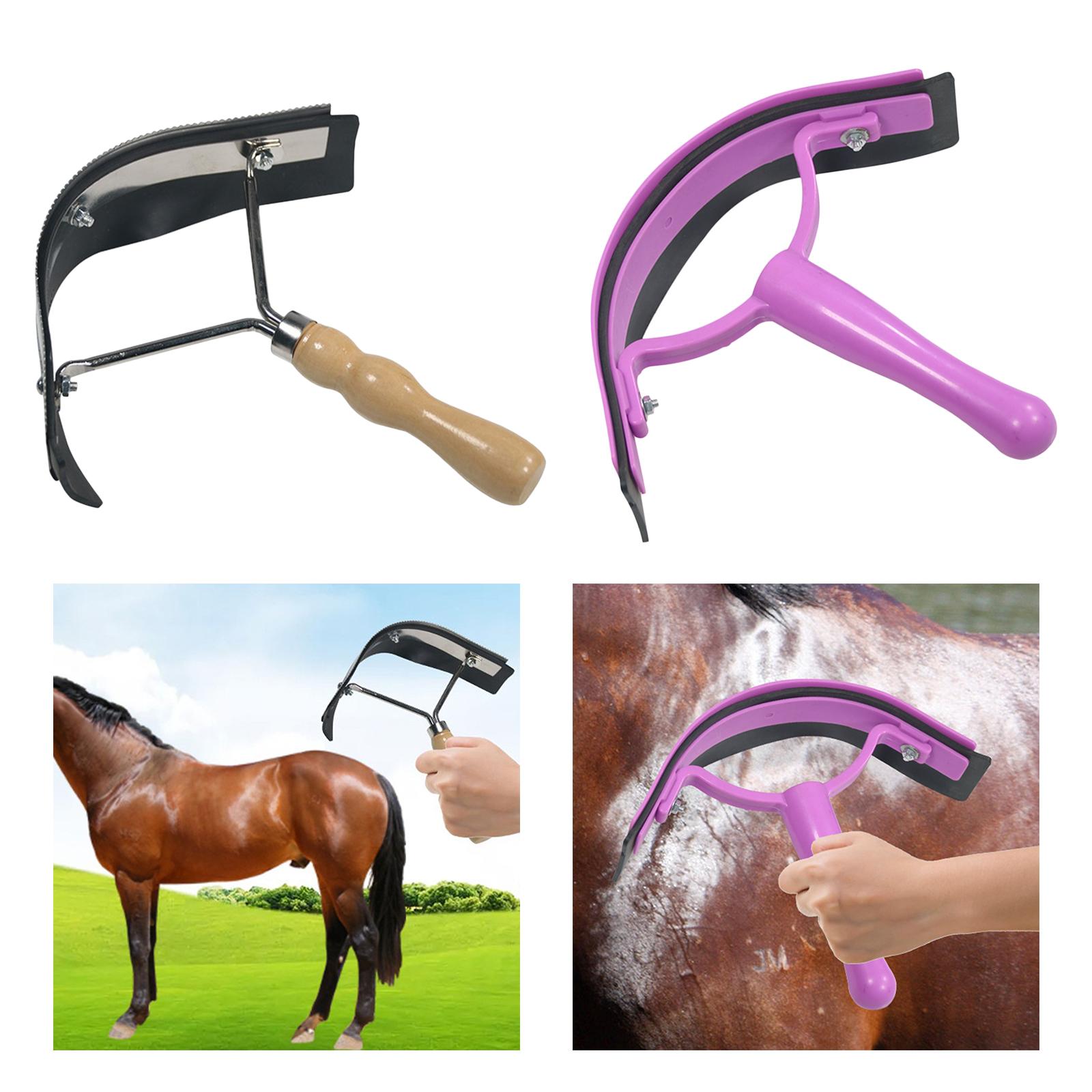 Racloir à sueur en caoutchouc, toilettage cheval, raclette en caoutchouc, nettoyage des cheveux