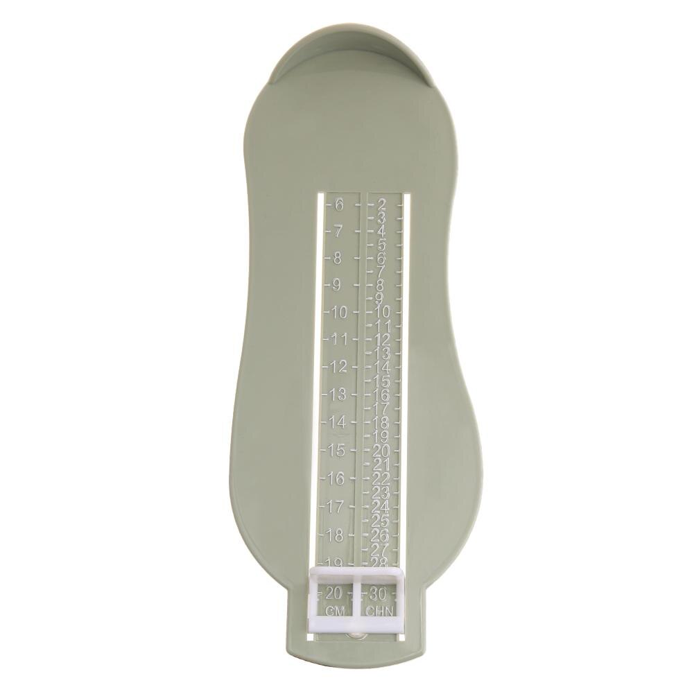 Échelle réglable taille de chaussure longueur de pied règle bébé pieds Instrument de mesure bébé pied longueur et Record croissance mesure règle: Green