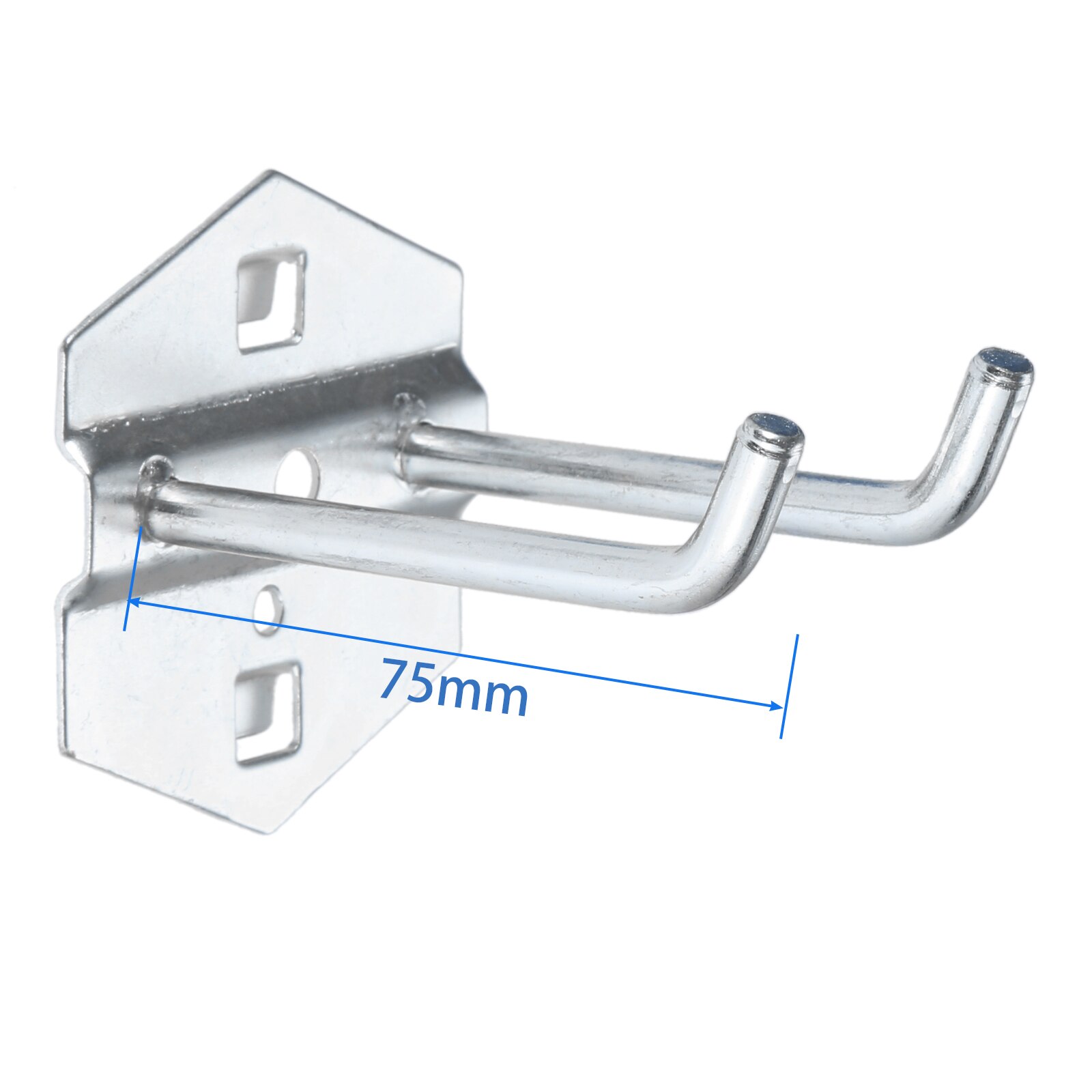 Dreld Muur Gemonteerde Gat Boord Haak Hardware Tool Magazijnstelling Hanger Haak Tuin Badkamer Organizer Haken Keuken Opslag Gereedschap: 9 75mm