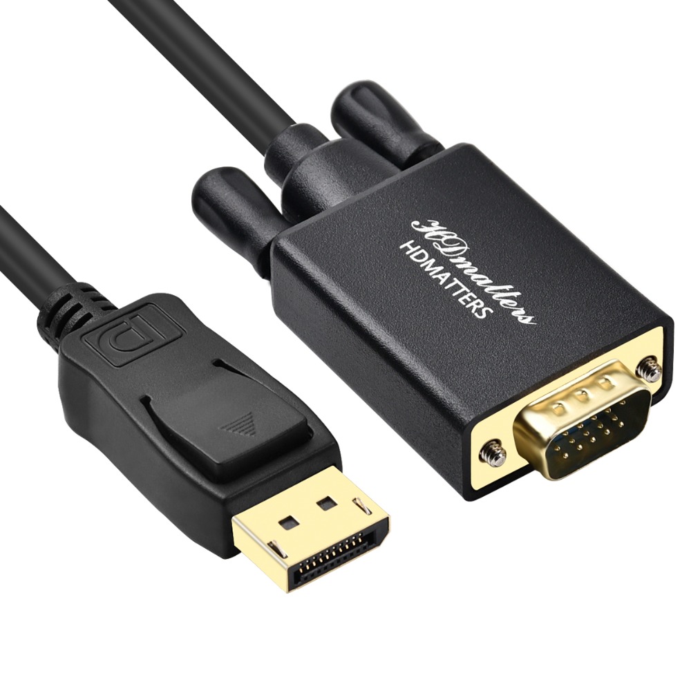 Premium Displayport to VGA cable 1.8M 3.0M Dp in to VGA out for HP Dell Lenovo PC laptop