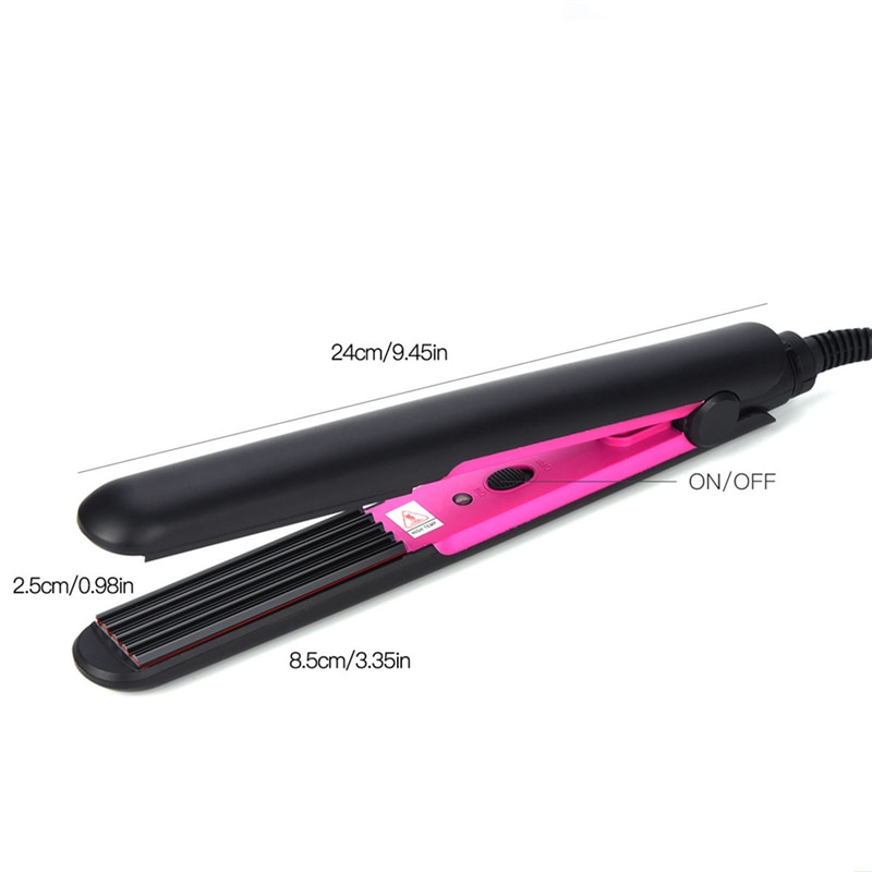 Tourmaline Ceramic Hair Straightener Corrugated Hair Curler Crimper Corn Plate Corn Perm Splint Hair Styling Tool47