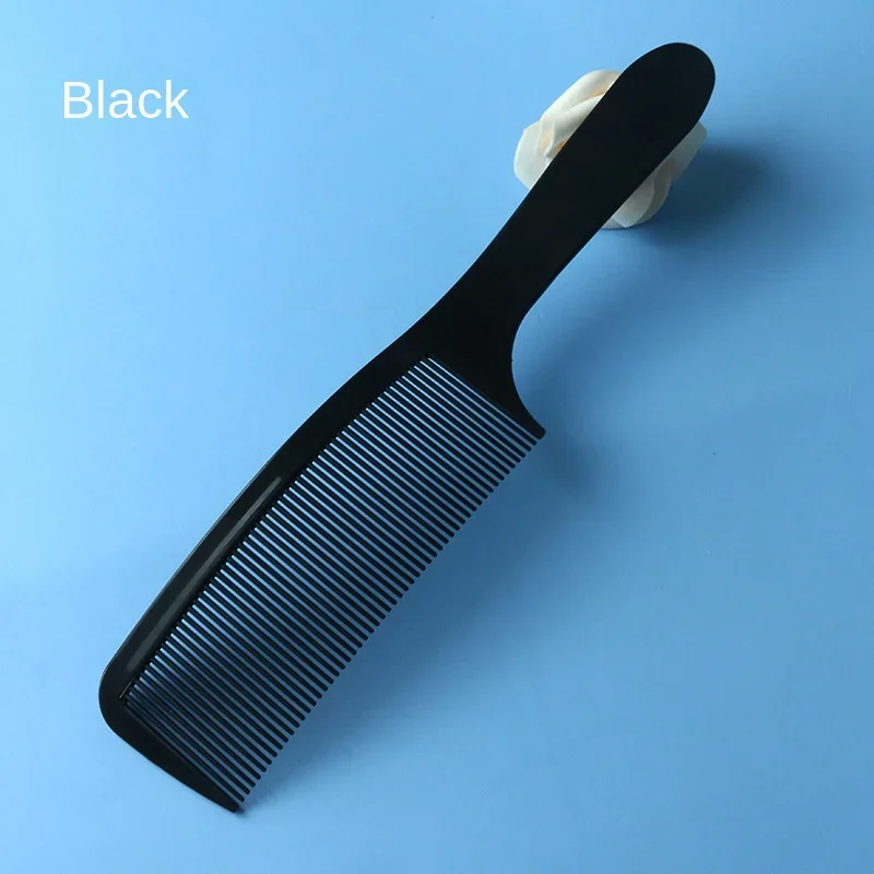 Peine de corte de pelo para hombre, peine curvo de cabeza plana, cepillo de peluquería, peine de corte de pelo, herramienta de estilo de cortadora de pelo de peluquero: Rojo