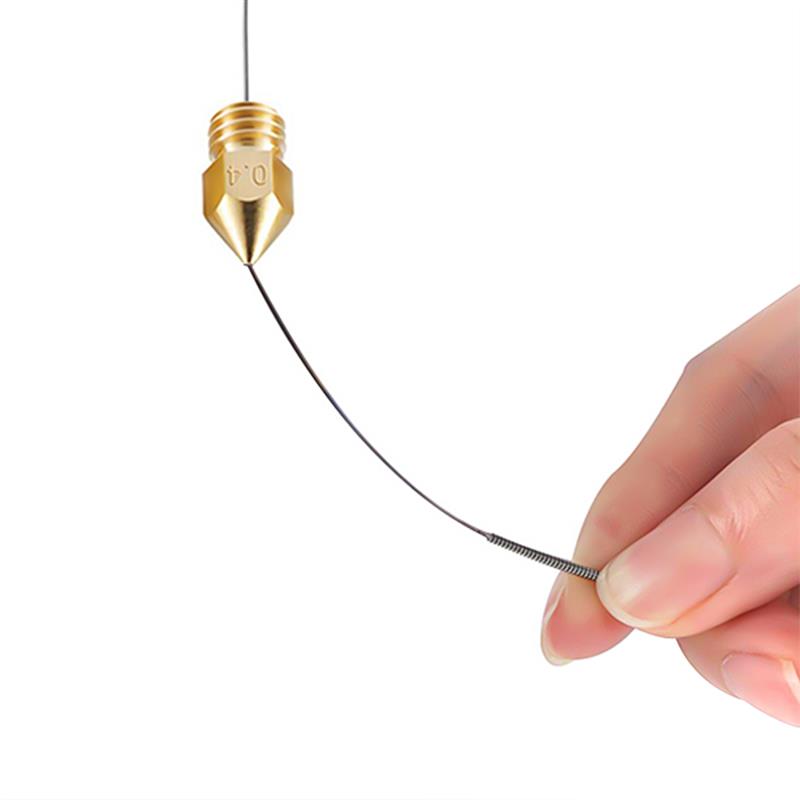 10/50/100 stücke 3D Drucker Teile Düse Reinigung Nadeln Kit Edelstahl 0,2mm 0,25mm 0,3mm 0,35mm 0,4mm Nadeln Für V6 Düse