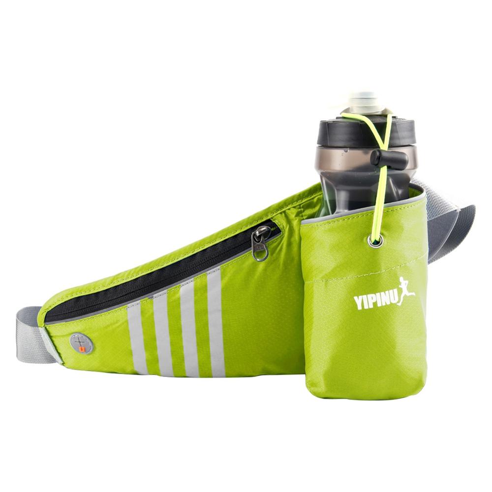 Running Sport Taille Zakken Mannen Vrouwen Pack Belt Bag Water Fles Pocket Pouch Purse Mobiele Telefoon Geval: green