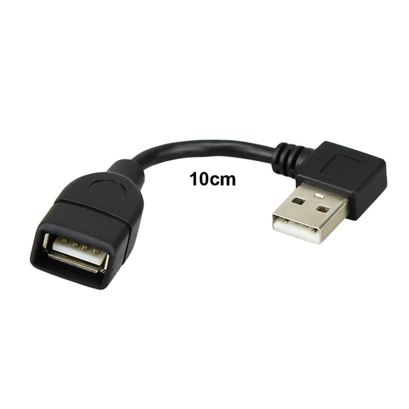 10Cm 20Cm 40Cm USB2.0 Kabel Usb Man-vrouw Verlengkabel 90 Graden Schuine