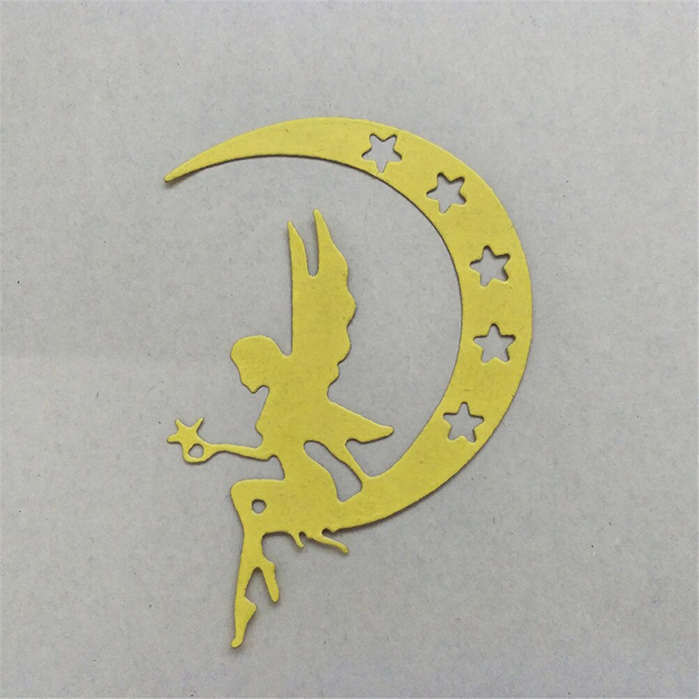 Diy Metalen Moon Fairy Meisje Papier Stansen Sterft Voor Scrapbooking Kerstmis Huwelijk Halloween