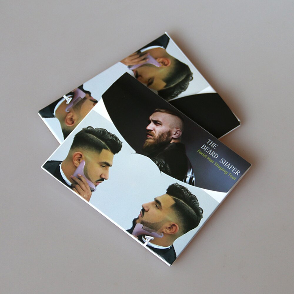 1pcs Innovative Beard Shape Comb Beard Shape Template Combing Tool Beard Brush Comb Second Generation Multifunction
