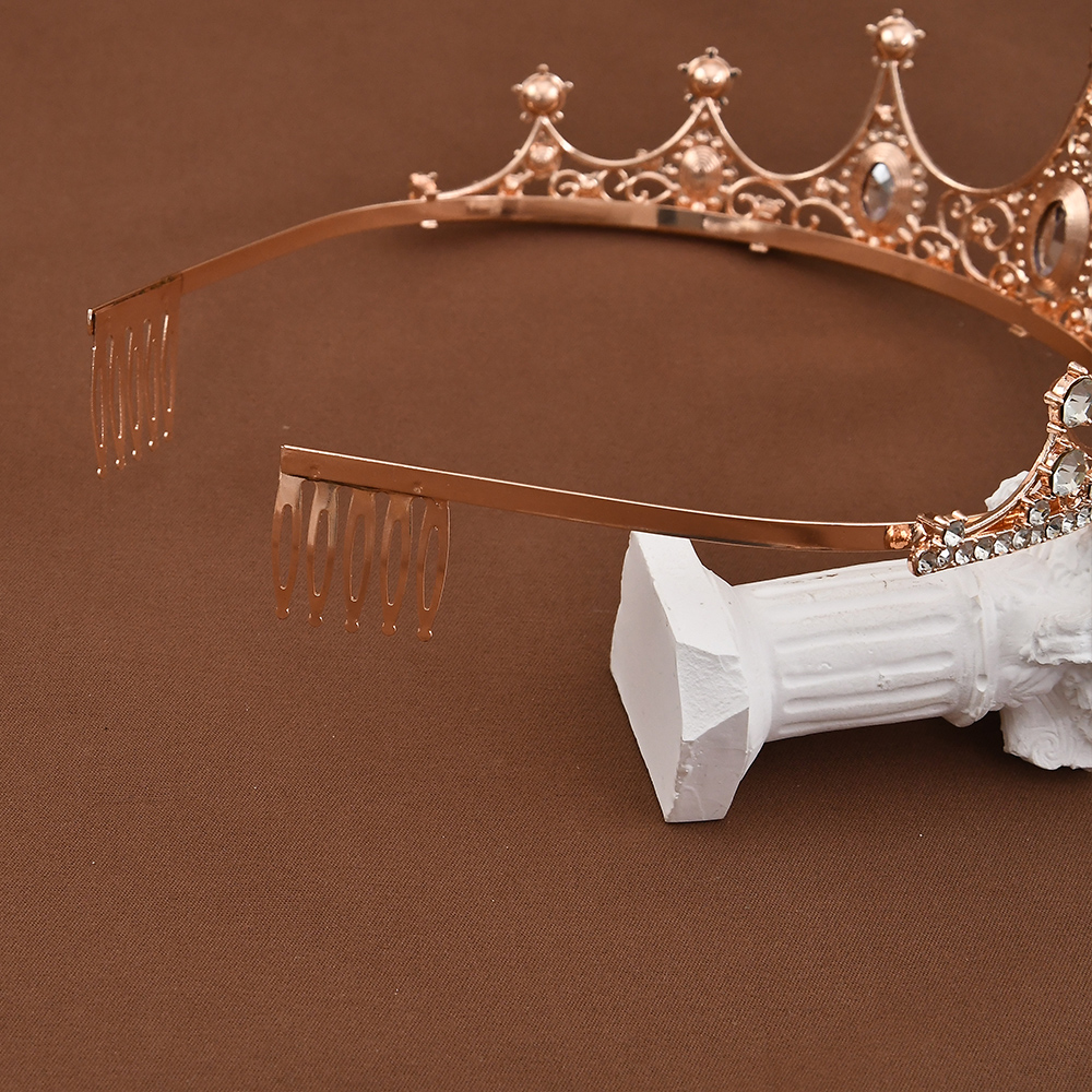 Coronas y Tiaras de cristal de princesa Reina, Tiara de corona barroca Vintage para mujer, desfile de novia, diadema para graduación, accesorios para el cabello de boda