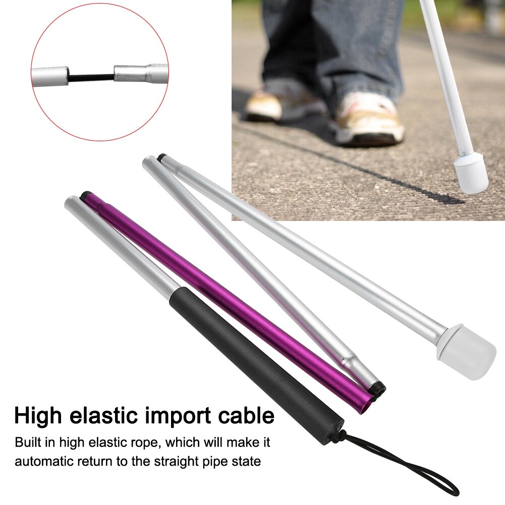 Folding Blind Guide Stick Visually Impaired Crutch... – Vicedeal