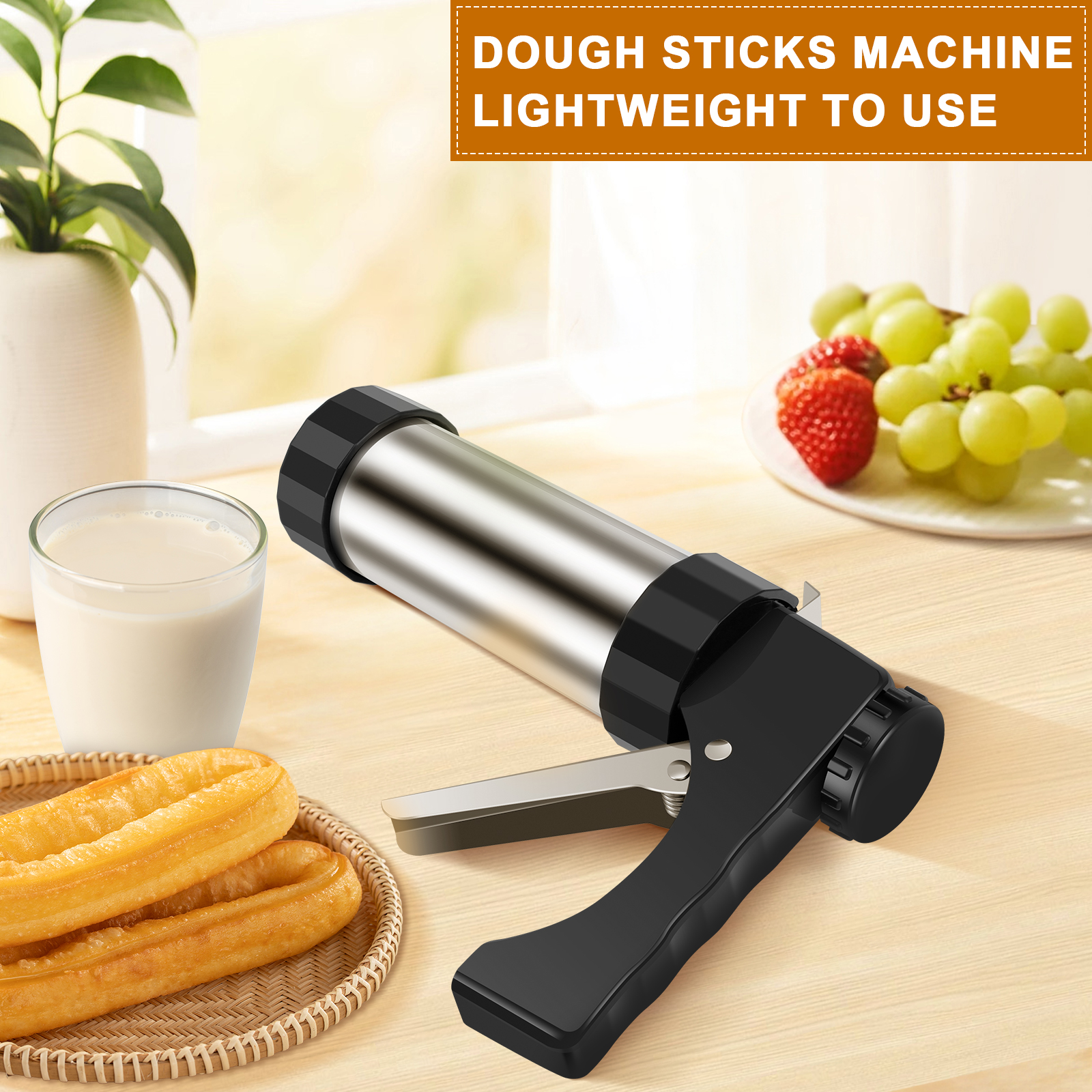 Churrera Churro Maker Machine RVS Churro Maker Kit Lichtgewicht holle Churro Maker Tool voor het maken van Churro