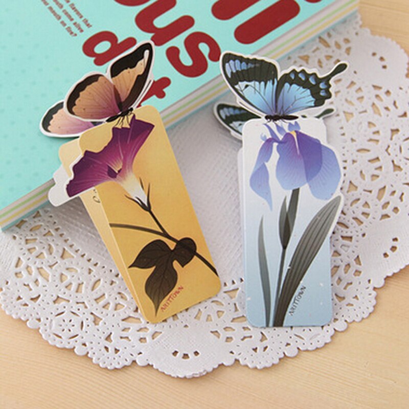Schmetterling Metall Lesezeichen – Messingfarben, Ausgehöhltes Design, 6,6x5,6 Cm (D)