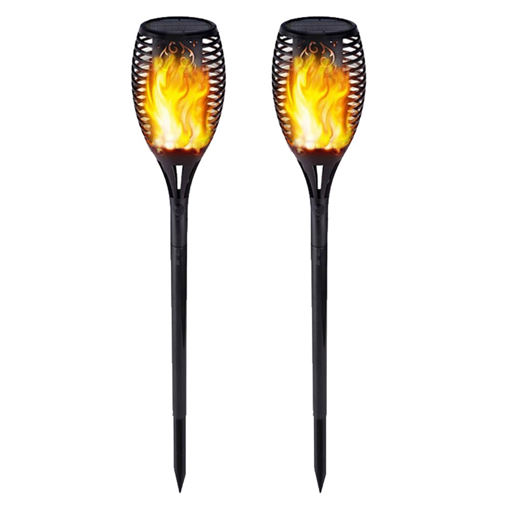 Solar LED Flame Lamps IP65 Waterproof Flickering Torch Lights 1/2/4/6/8 pcs Indoor Outdoor Street Lamp Landscape Lawn Fire Light