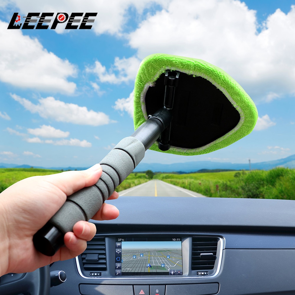 Fenster kratz nebel abscheider Mikro faser Aut ofens ter reiniger Teleskop Fensterglas reiniger Auto Windschutz scheiben reinigungs bürste