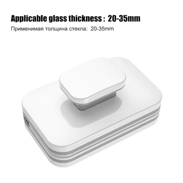 Magnetic Window Cleaner Brush Double-Side Automatic Water Discharge Wiper Glass Window Brush Cleaning Household Tools: army green