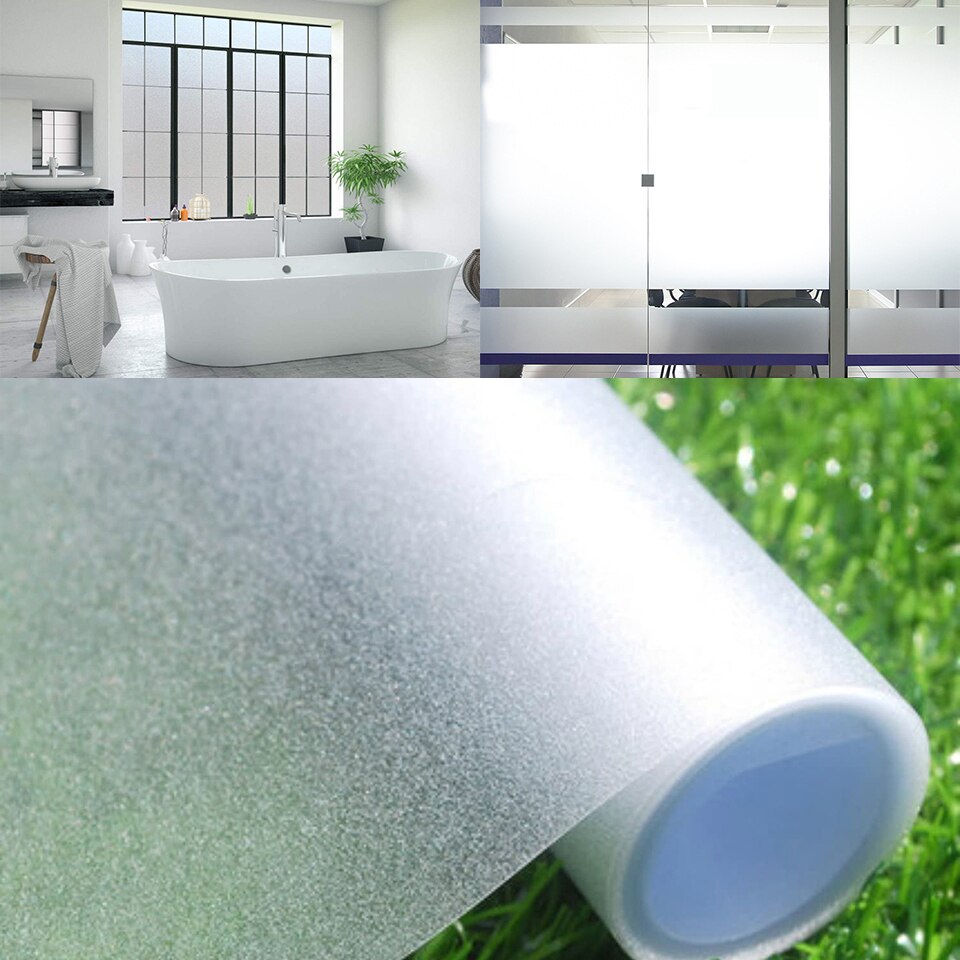 Privacy Frosted Film 1Pc Vinyl Static Cling Frosted Glas Leven Levert Herbruikbare Home Decoratie Uv Venster Sticker