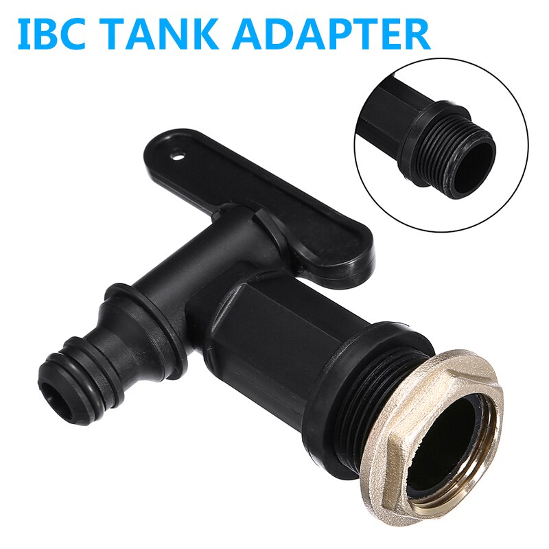 3/4 "gewinde Kunststoff IBC Panzer klopfen Adapter Garten Bewässerung Wasser Panzer Verbindung Ventil passend zu