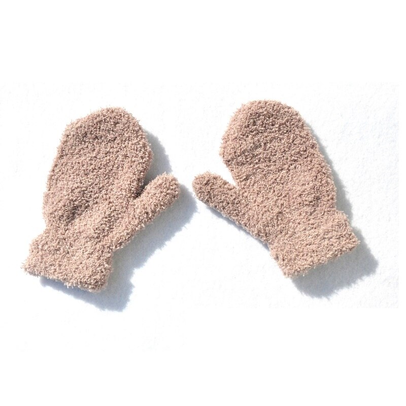 1-4years Kinder Winter Warme Gestrickte Handschuhe Baby Mädchen Baby Jungen Samt Dicke Handschuhe KF197