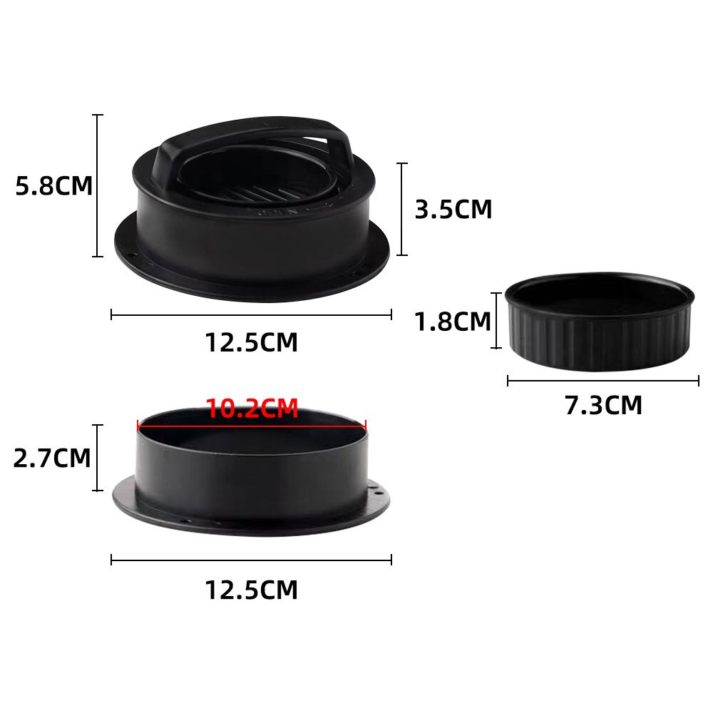 Manual ABS Hamburger Meat Press Maker Non-Stick Stuffed Round Shape Burger Patties Beef Grill Pie Press Mold Kitchen Accessories