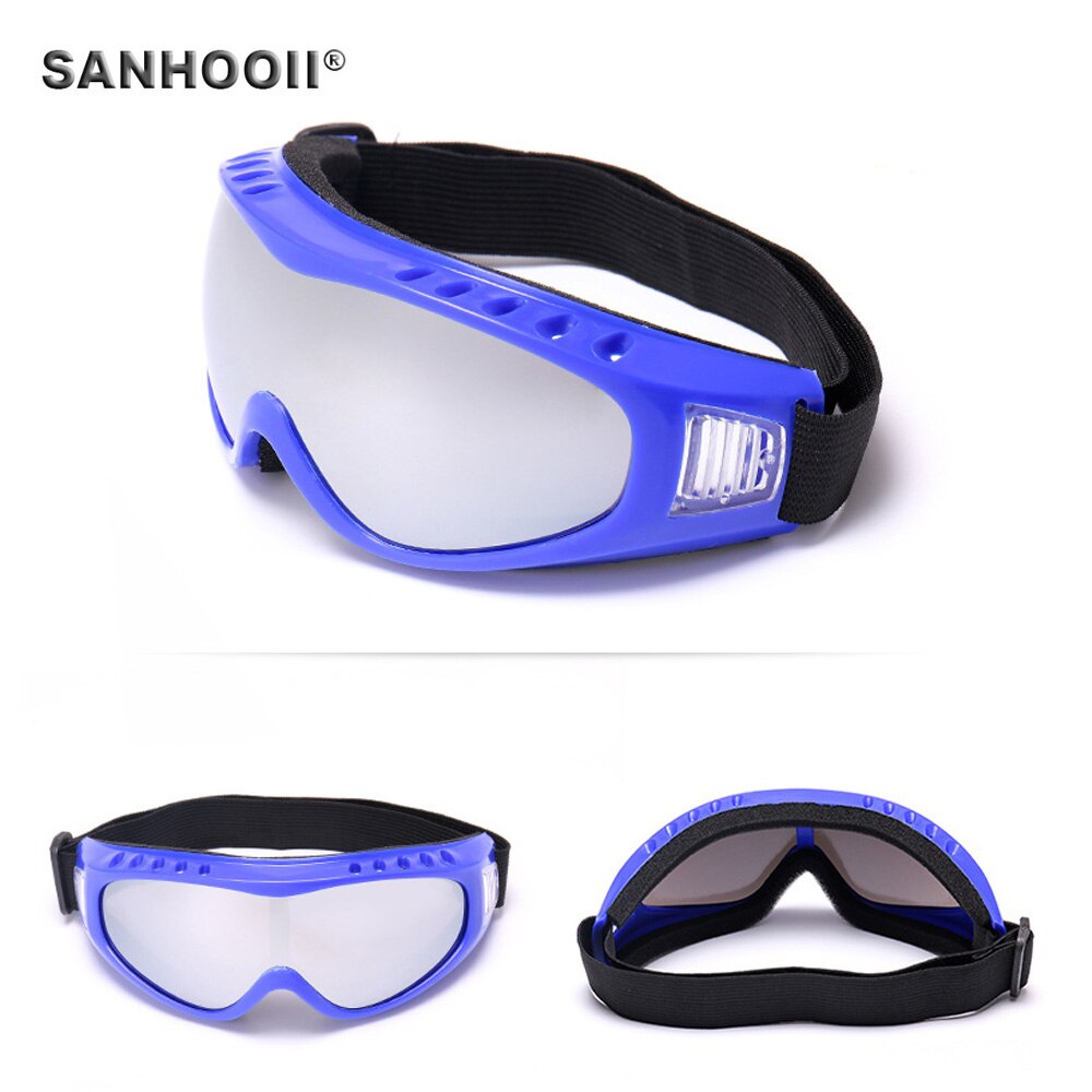 Motorsykkel støvtett ski snowboard solbriller briller linse ridning motocross briller vindtett offroad svart blå farge ramme