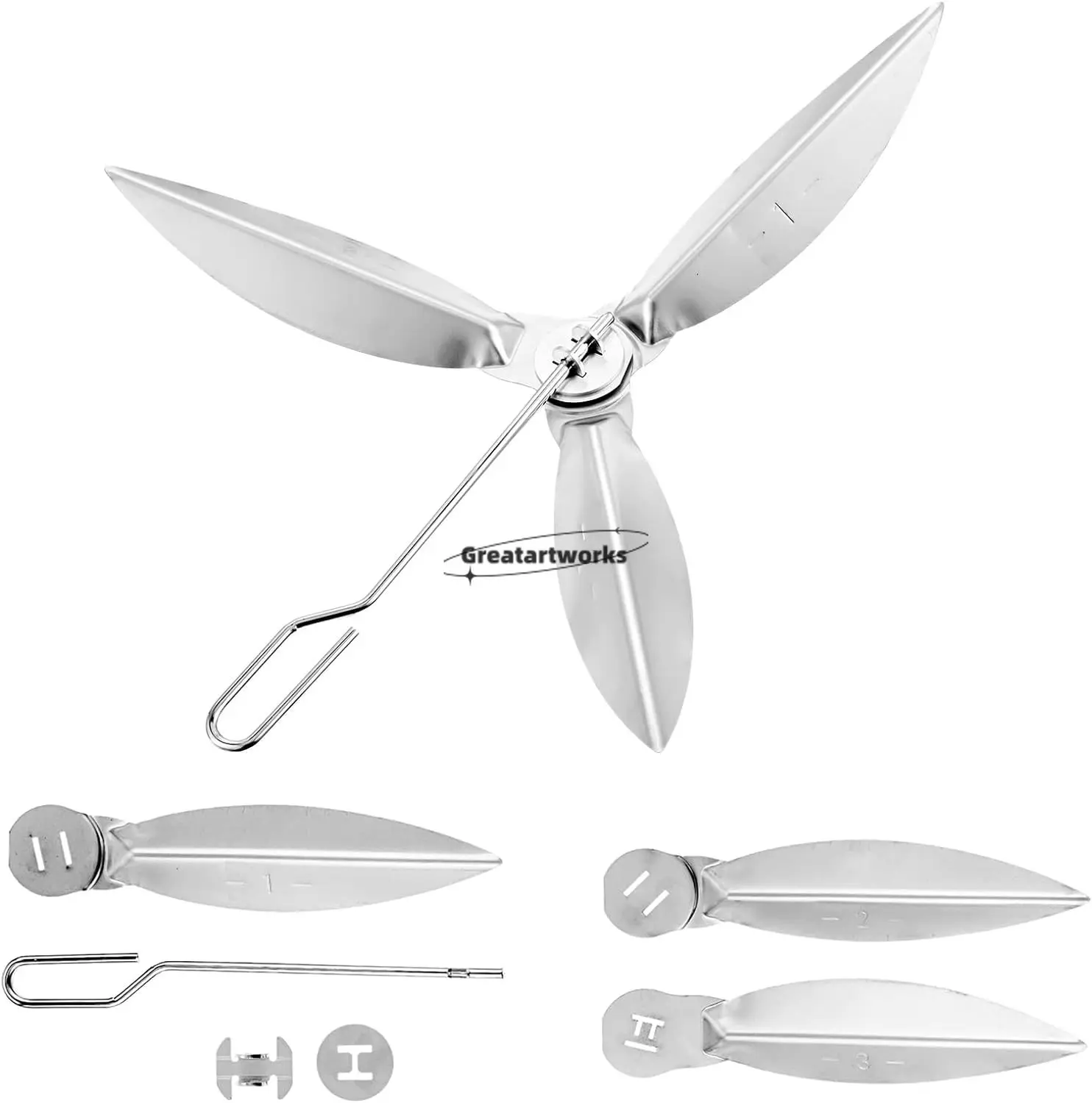 1 Kit 22-1/2-Zoll-Grills One-Touch-Reinigungssystem-Set passend für 57 cm Weber Holzkohlegrill/Wasserkochergrills Ersatz 7444 Reiniger