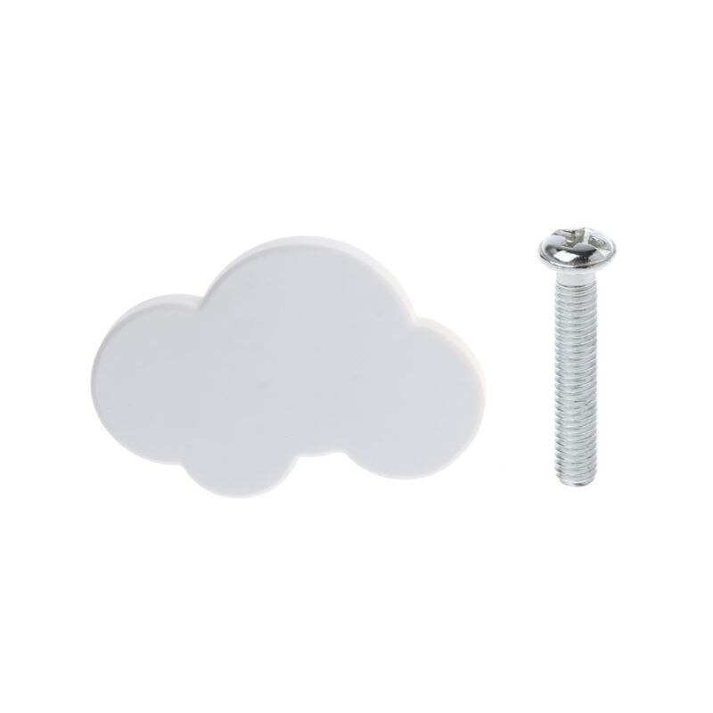 freundlicher Zimmer Knöpfe Weiche Gummi Griffe Sterne Mond Wolke Möbel Schublade Zieht E7CB