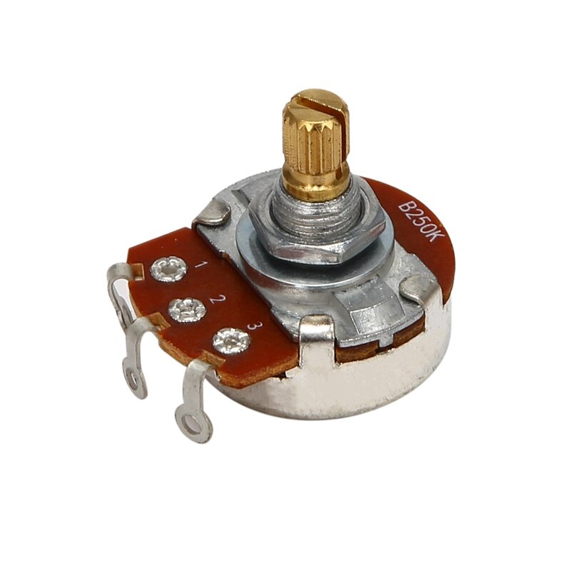 HOMELAND 2Pcs Guitar Pots B250K Big Potentiometer Electric Guitar Bass Volume 15Mm Parts
