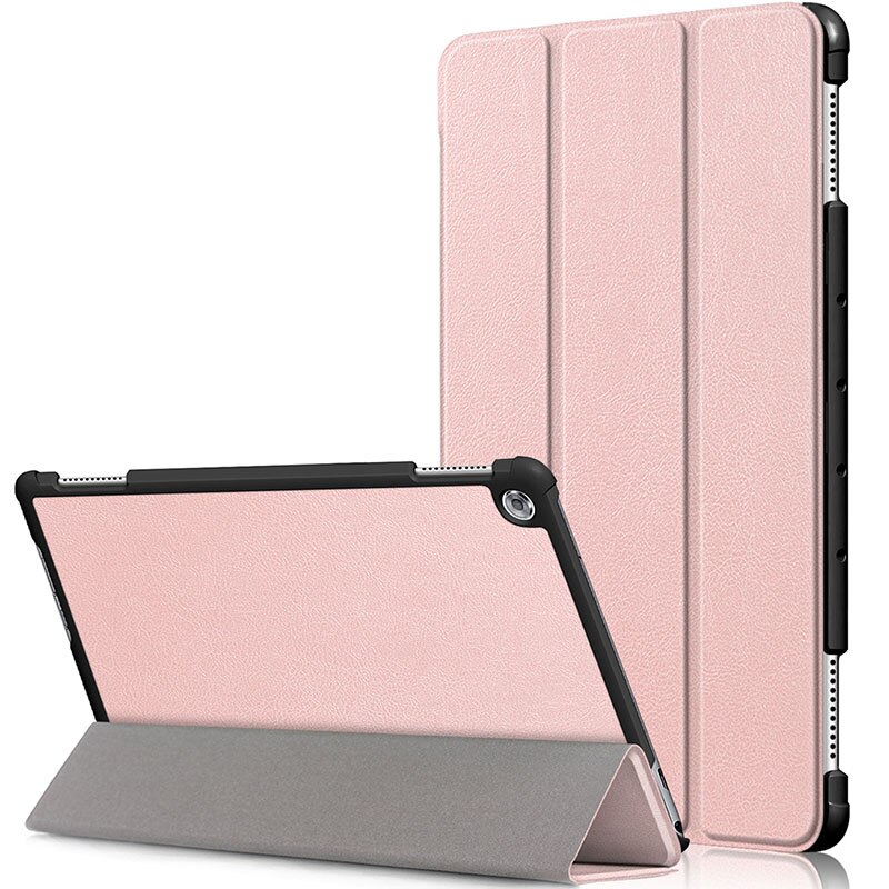 Case for Huawei MediaPad M5 Lite 10 BAH2-W19/L09/W09 Ultra Slim Pu Leather Smart Stand Cover for Media Pad M5 Lite 10.1" Case: rose gold M5Lite10