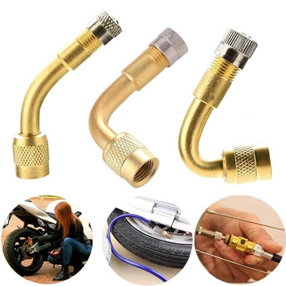 Bicycle Tire Valve Adapter Valve Extenders Tyre Schrader Valve Extension Adaptor 45/90/135 Degree For Car Motorcycle Bike Truck