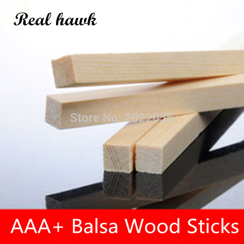 200mm long 1.5x1.5/2x2/2.5x2.5/3x3/4x4/5x5/6x6/7x7mm Square wooden bar AAA+ Balsa Wood Sticks Strips for airplane/boat model DIY