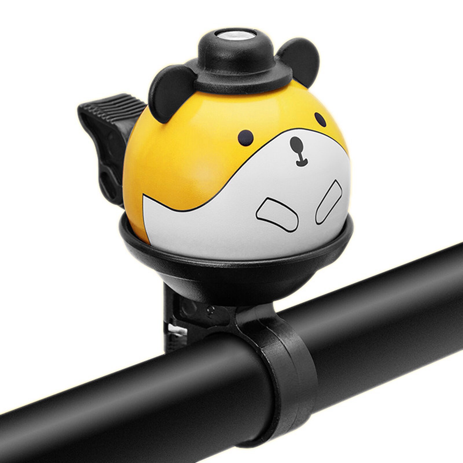 Kids Fietsbel Dier Cartoon Luid Scherpe Fietsen Ring Hoorn Fiets Waarschuwing Veiligheid Politie Sirene Fietsstuur Accessoires: Licht Geel