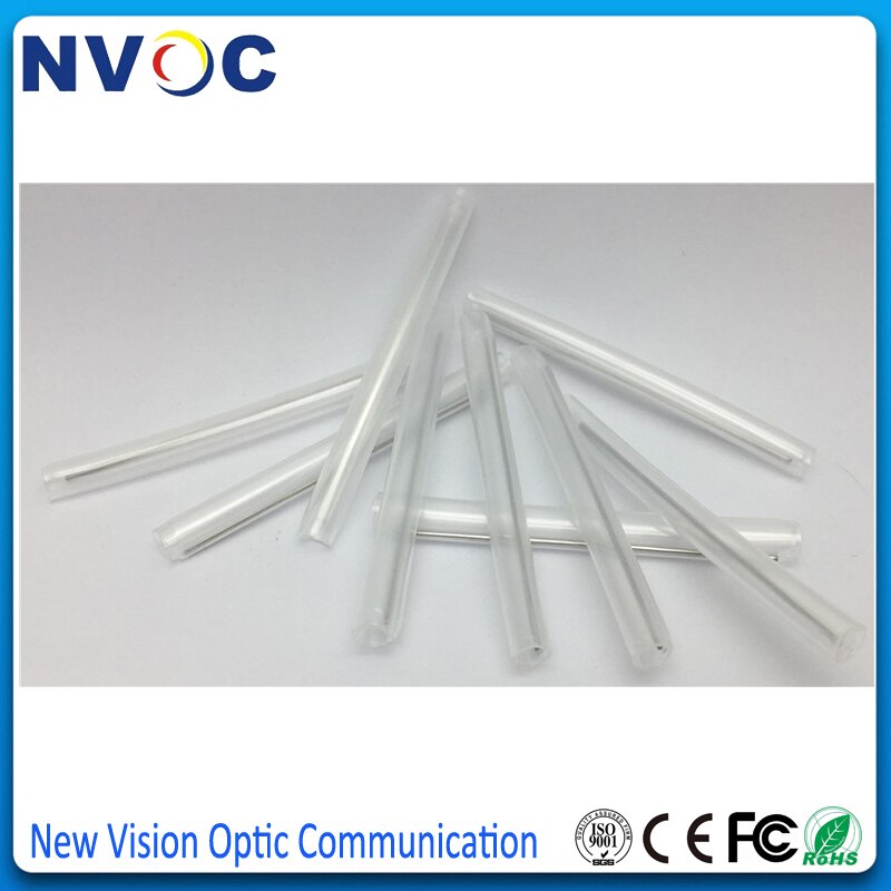 100 stks/partij, 60mm Single Core Krimpkous Glasvezel Splice Protector, FTTH Kabel een Pin Krimpkous Bescherming Mouw