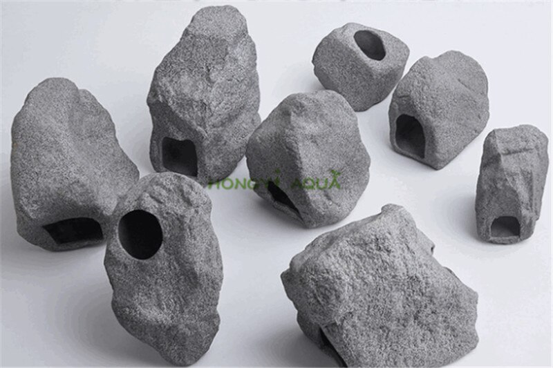 Fish tank landscaping Clay pot Shrimp Cixi Dodging tank Breeding fish nest Shaped rock Aquarium supplies