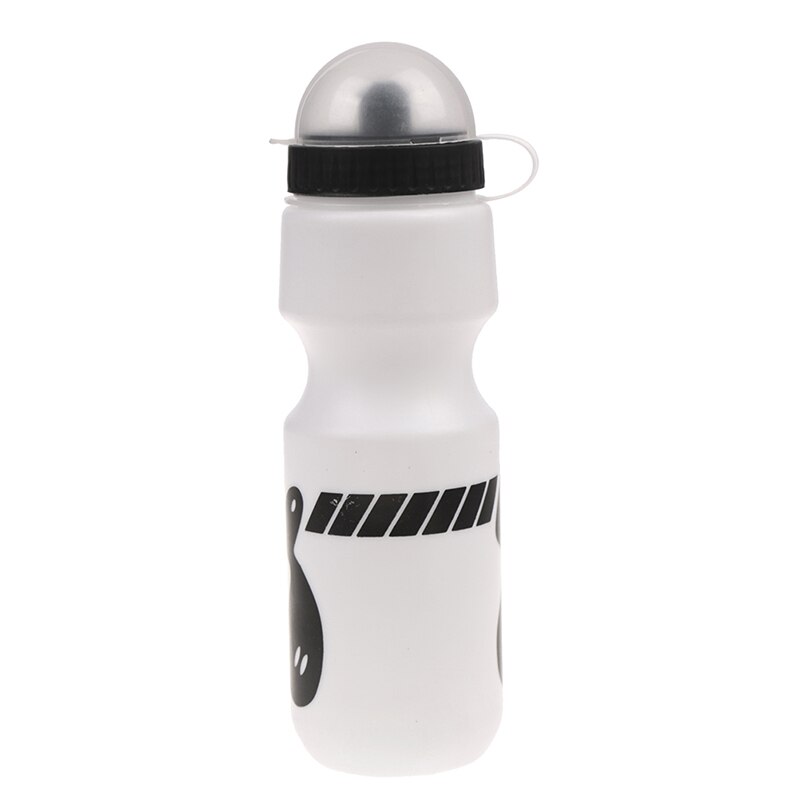 750Ml Mountainbike Fiets Water Drink Fles Buitensporten Plastic Draagbare Ketel Water Fles Drinkware: WHITE