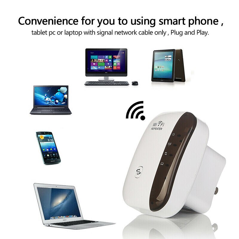 Portable 300Mbps Wifi Repeater Wireless Relay AP Extender Signal Amplifier Booster Wifi Signal Amplifier