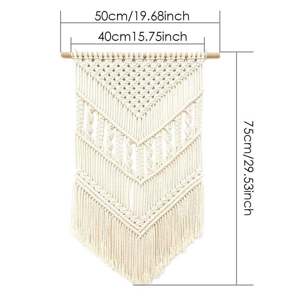 Home Decoration Bohemian Macrame Woven Wall Hanging Boho Room Geometric Tapestry Nordic Art Beautiful Apartment Room Decor: C